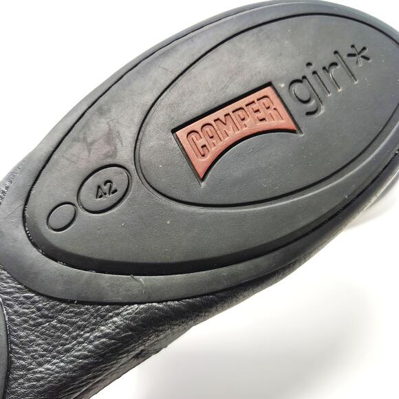 Camper Shoes Womens 11 Boots Right Nina Ankle Slip On Black Leather 42 - Picture 8 of 8